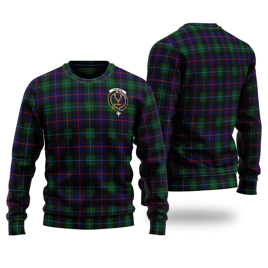 Clan Calder Modern Tartan Christmas Ugly Sweater KT83 Calder Modern Tartan Tartan Sweater   