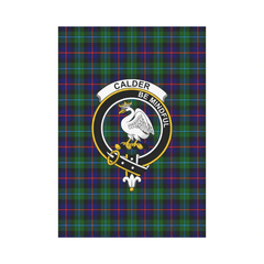 Clan Calder Modern Tartan Crest Garden Flag KI56 Clan Calder Tartan Today   