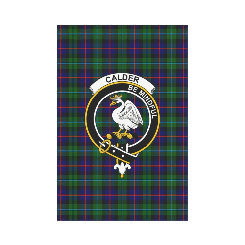 Clan Calder Modern Tartan Crest Garden Flag KI56 Clan Calder Tartan Today   