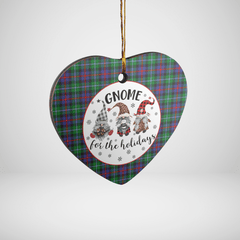 Clan Calder Tartan Gnome Heart Ceramic Ornament GB41 Calder Tartan Gnome Tartan Christmas   