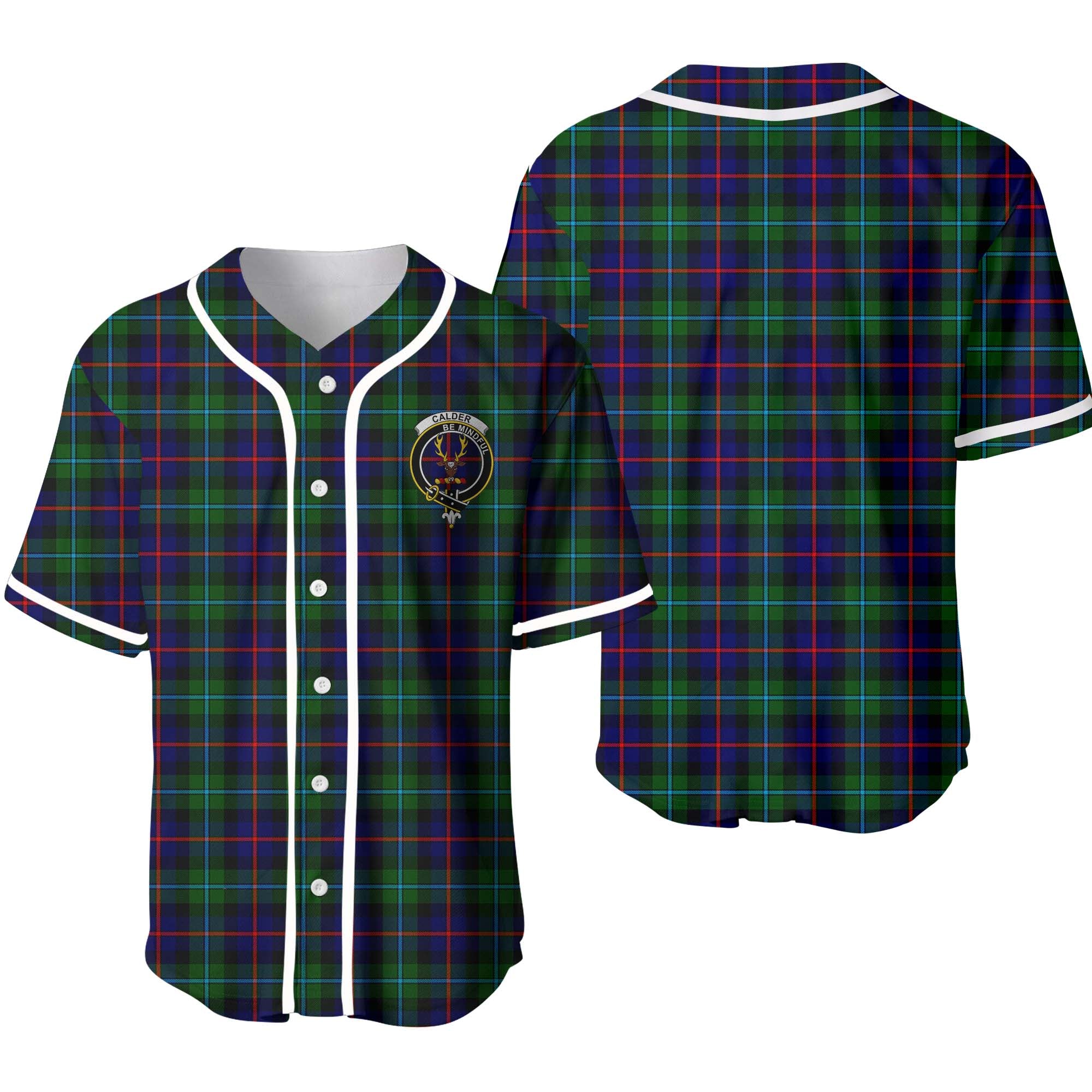 Clan Calder Tartan Unisex Baseball Jersey DT54JF51 Clan Calder Tartan Today   