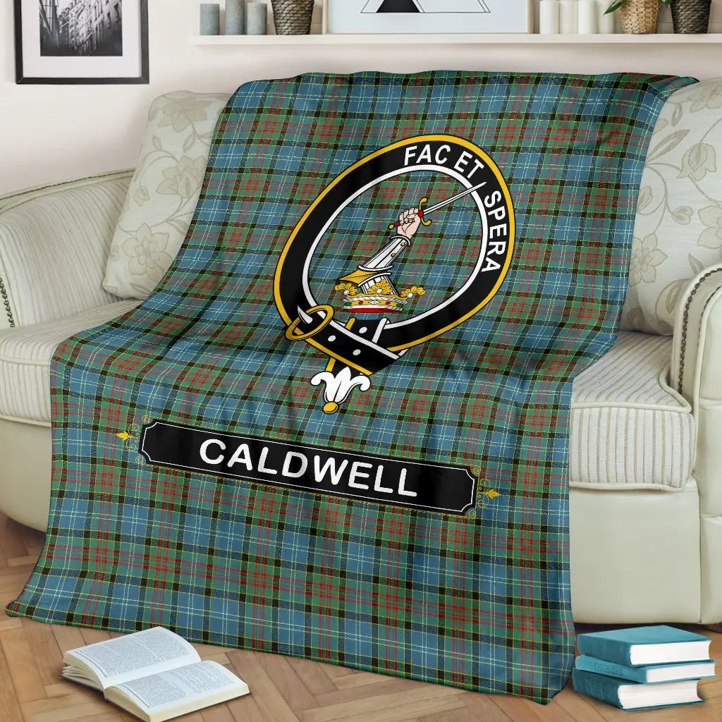 Clan Caldwell Family Tartan Crest BlanketsBA26  Tartan Today   