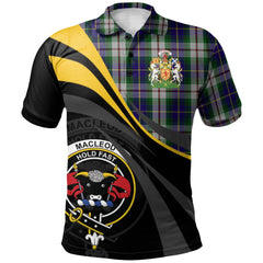 Clan Californian MacLeod Tartan Polo Shirt - Royal Coat Of Arms Style QL81 Californian MacLeod Tartan Tartan Polo   