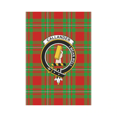 Clan Callander Modern Tartan Crest Garden Flag NS52 Clan Callander Tartan Today   