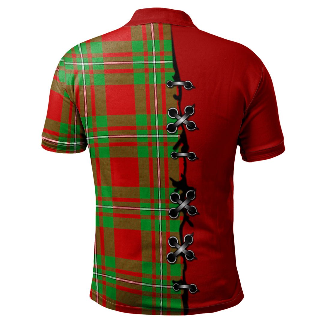 Clan Callander Modern Tartan Polo Shirt - Lion Rampant And Celtic Thistle Style JM47 Callander Modern Tartan Tartan Polo   