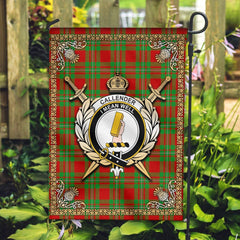 Clan Callender Tartan Crest Garden Flag  - Celtic Thistle  IH44 Clan Hall Tartan Today   