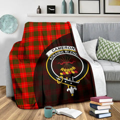 Clan Cameron Modern Tartan Crest Blanket Wave Style UI41 Clan Cameron Tartan Today   