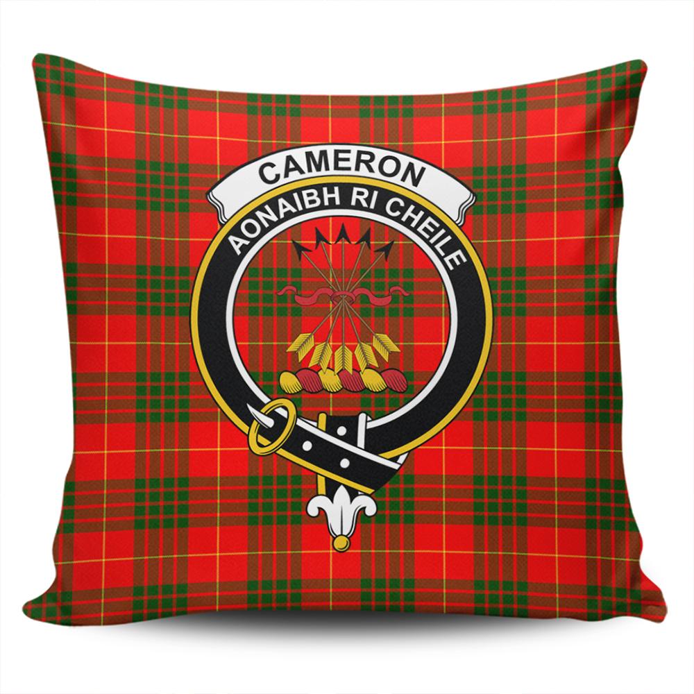 Clan Cameron Modern Tartan Crest Pillow Cover ZJ49 Clan Cameron Tartan Today   