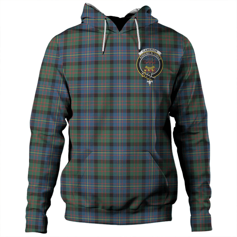 Clan Cameron of Erracht Ancient Tartan Hoodie Crest 0BTS0JGV-1 Cameron of Erracht Ancient Tartan Hoodies   