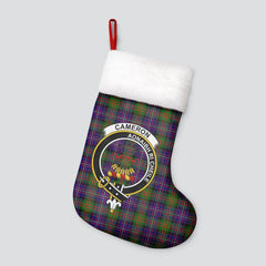 Clan Cameron of Erracht Modern Tartan Crest Christmas Stocking YO47 Cameron of Erracht Modern Tartan Tartan Stocking   