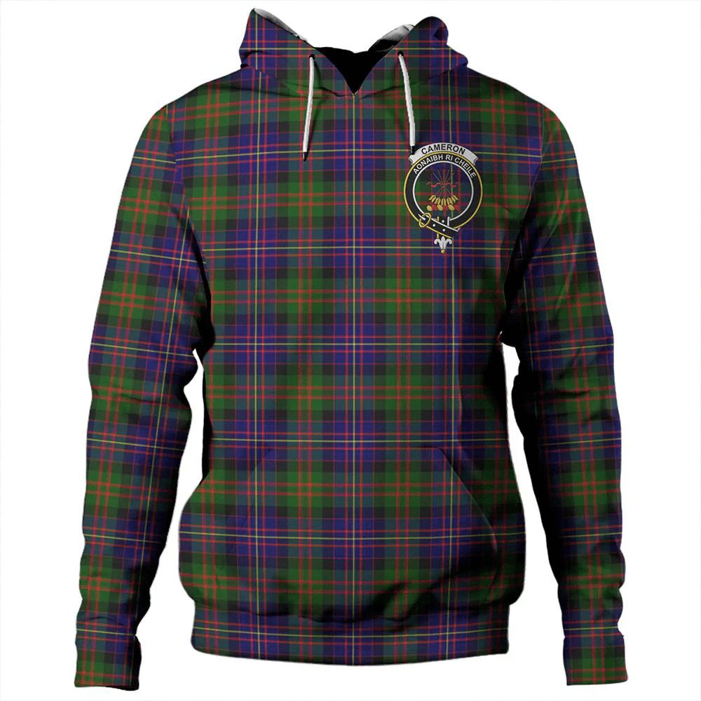 Clan Cameron of Erracht Modern Tartan Hoodie Crest UXGEOG8Q-1 Cameron of Erracht Modern Tartan Hoodies   