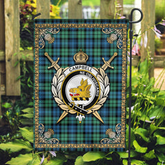 Clan Campbell Ancient 01 Tartan Crest Garden Flag  - Celtic Thistle  BR83 Clan Campbell Tartan Today   