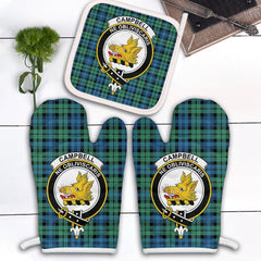 Clan Campbell Ancient 01 Tartan Crest Oven Mitt And Pot Holder (2 Oven Mitts + 1 Pot Holder) OK51 Clan Campbell Tartan Today   