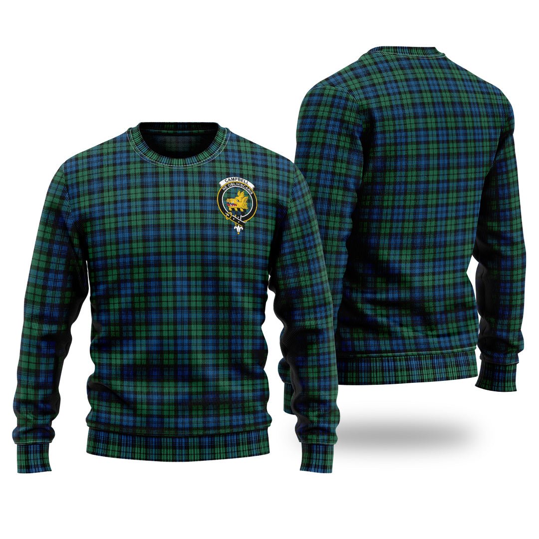 Clan Campbell Ancient 02 Tartan Christmas Ugly Sweater HY60 Campbell Ancient 02 Tartan Tartan Sweater   