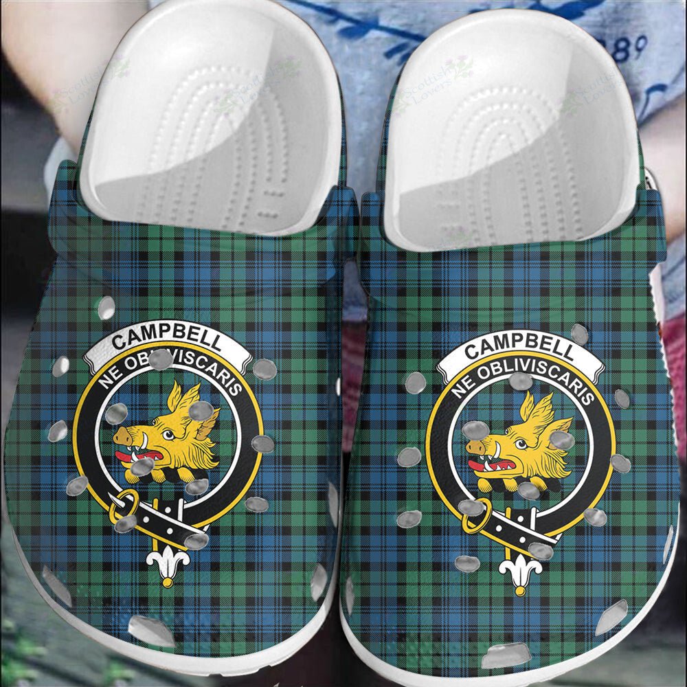 Clan Campbell Ancient 02 Tartan Crest Clogs Classic FD34 Campbell Ancient 02 Tartan Tartan Today   