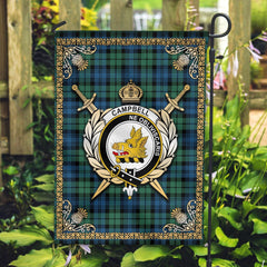 Clan Campbell Ancient 02 Tartan Crest Garden Flag  - Celtic Thistle  JG19 Clan Campbell Tartan Today   