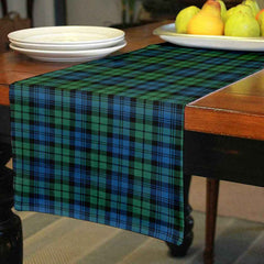 Clan Campbell Ancient 02 Tartan Table Runner Cotton KB89 Campbell Ancient 02 Tartan Tartan Table Runner   