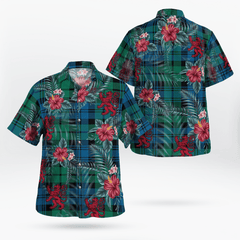 Clan Campbell Ancient Tartan Scottish Lion Hawaiian Shirt SD66 Campbell Ancient Tartan Tartan Hawaii Shirt   