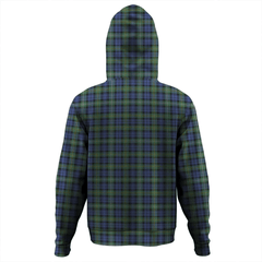 Clan Campbell Argyll Ancient Tartan Hoodie Crest EE3ATRW2-1 Campbell Argyll Ancient Tartan Hoodies   