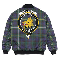 Clan Campbell Argyll Modern Tartan Crest Bomber Jacket KN21 Campbell Argyll Modern Tartan Tartan Bomber Jacket   