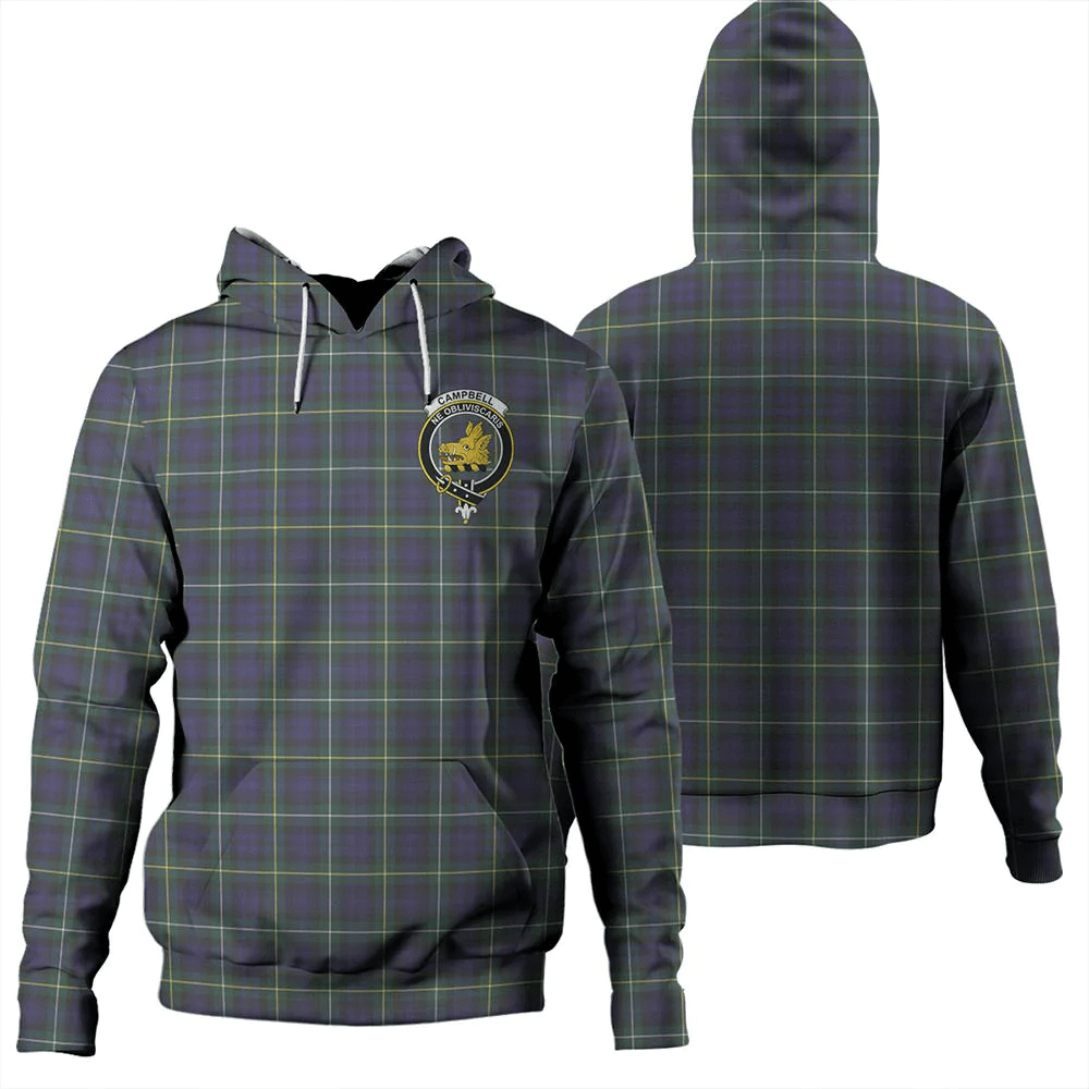 Clan Campbell Argyll Modern Tartan Hoodie Crest LTVSZZL4-1 Campbell Argyll Modern Tartan Hoodies   