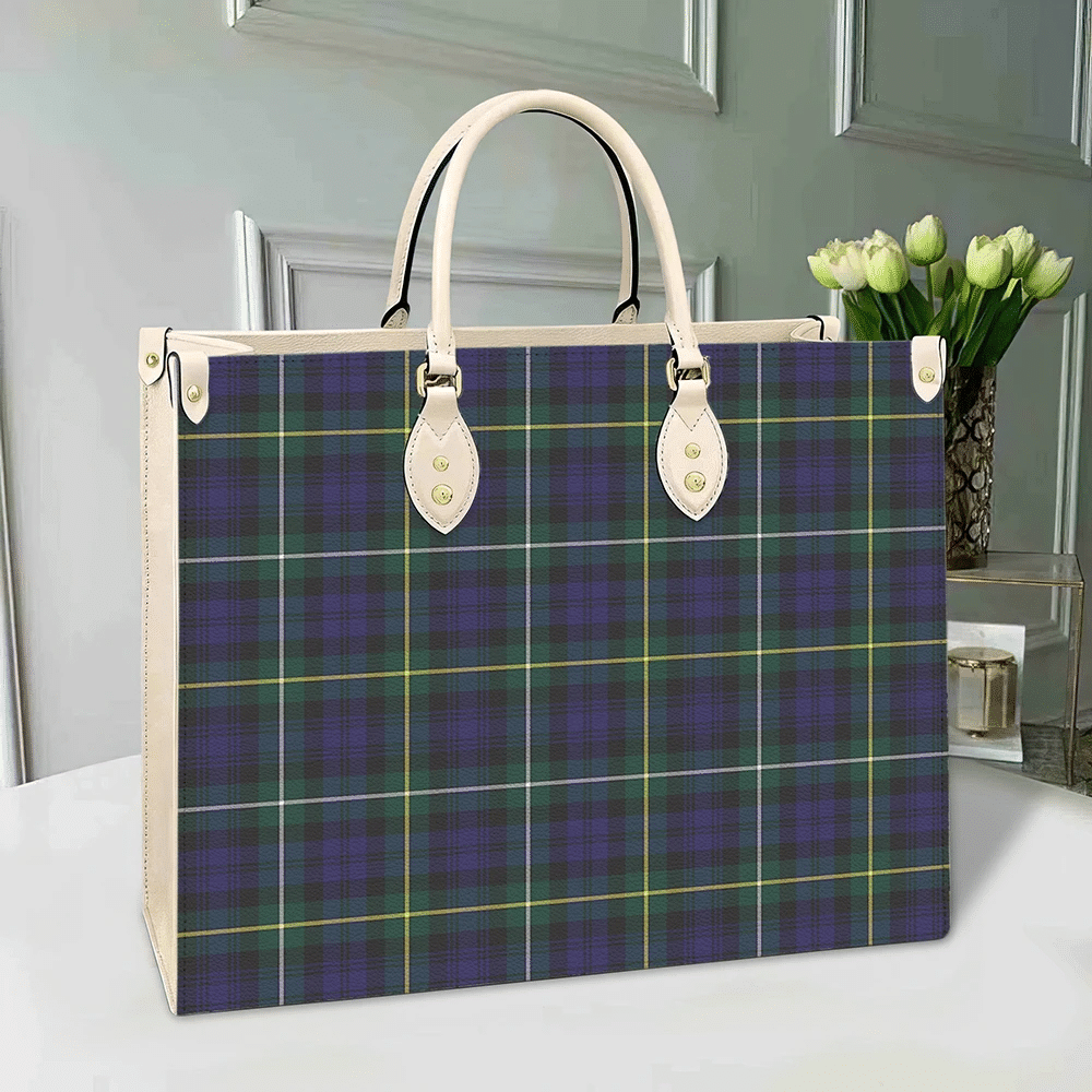 Clan Campbell Argyll Modern Tartan Leather Bag LE58 Clan Campbell Tartan Today   