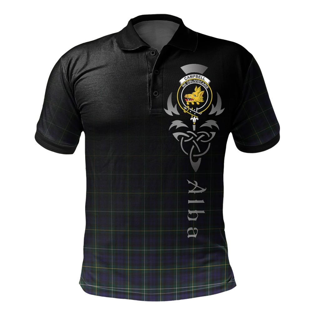 Clan Campbell Argyll Modern Tartan Polo Shirt - Alba Celtic Style AE69 Campbell Argyll Modern Tartan Tartan Polo   