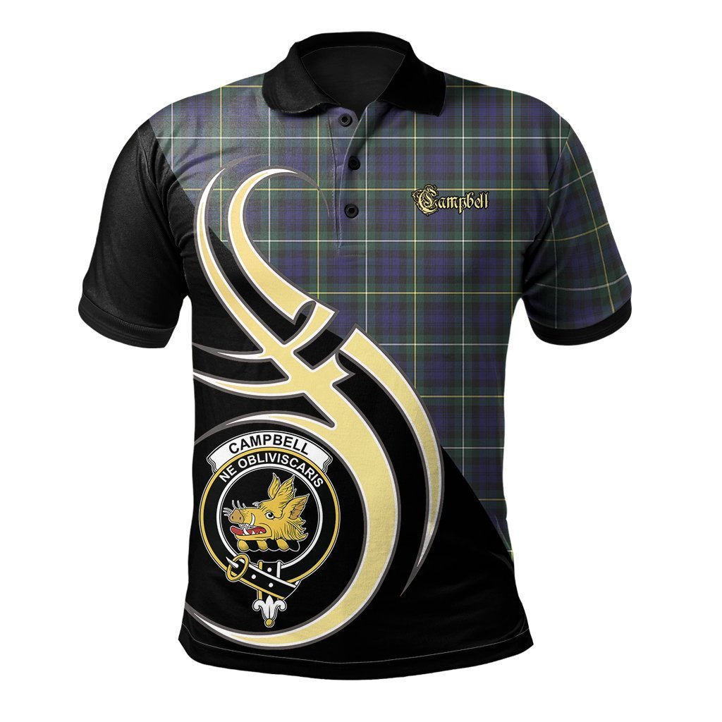 Clan Campbell Argyll Modern Tartan Polo Shirt - Believe In Me Style HN99 Campbell Argyll Modern Tartan Tartan Polo   