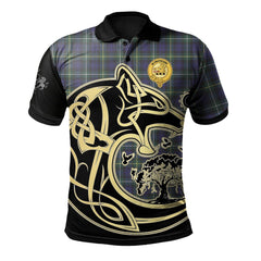 Clan Campbell Argyll Modern Tartan Polo Shirt Viking Wolf OF83 Campbell Argyll Modern Tartan Tartan Polo   