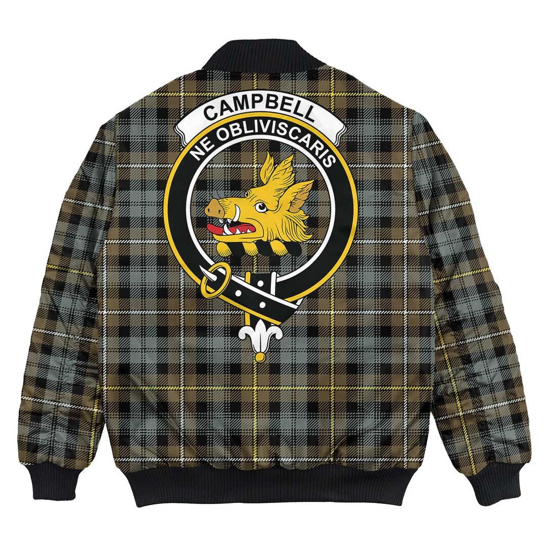 Clan Campbell Argyll Weathered Tartan Crest Bomber Jacket LY77 Campbell Argyll Weathered Tartan Tartan Bomber Jacket   