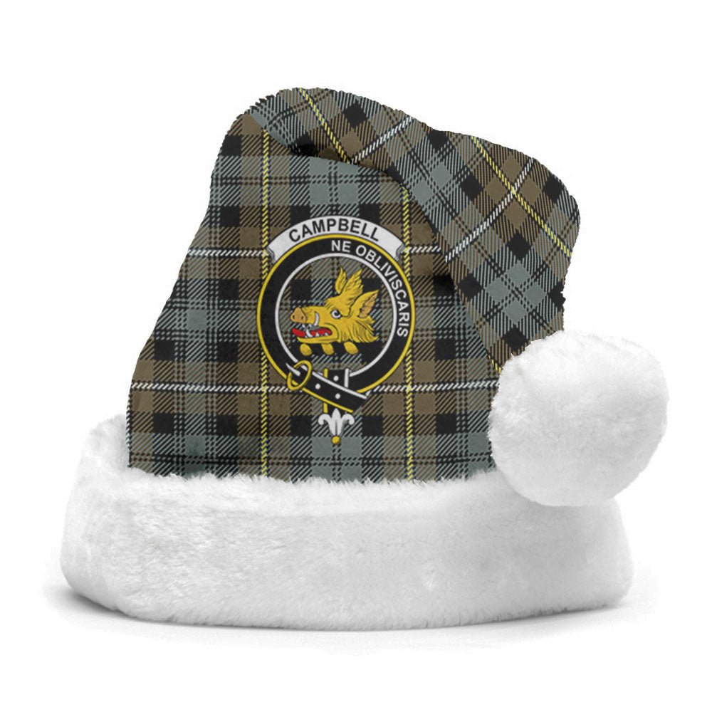 Clan Campbell Argyll Weathered Tartan Crest Christmas Santa Hat ZF38 Campbell Argyll Weathered Tartan Tartan Santa Hat   