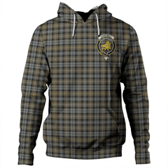 Clan Campbell Argyll Weathered Tartan Hoodie Crest JXL6D55L-1 Campbell Argyll Weathered Tartan Hoodies   