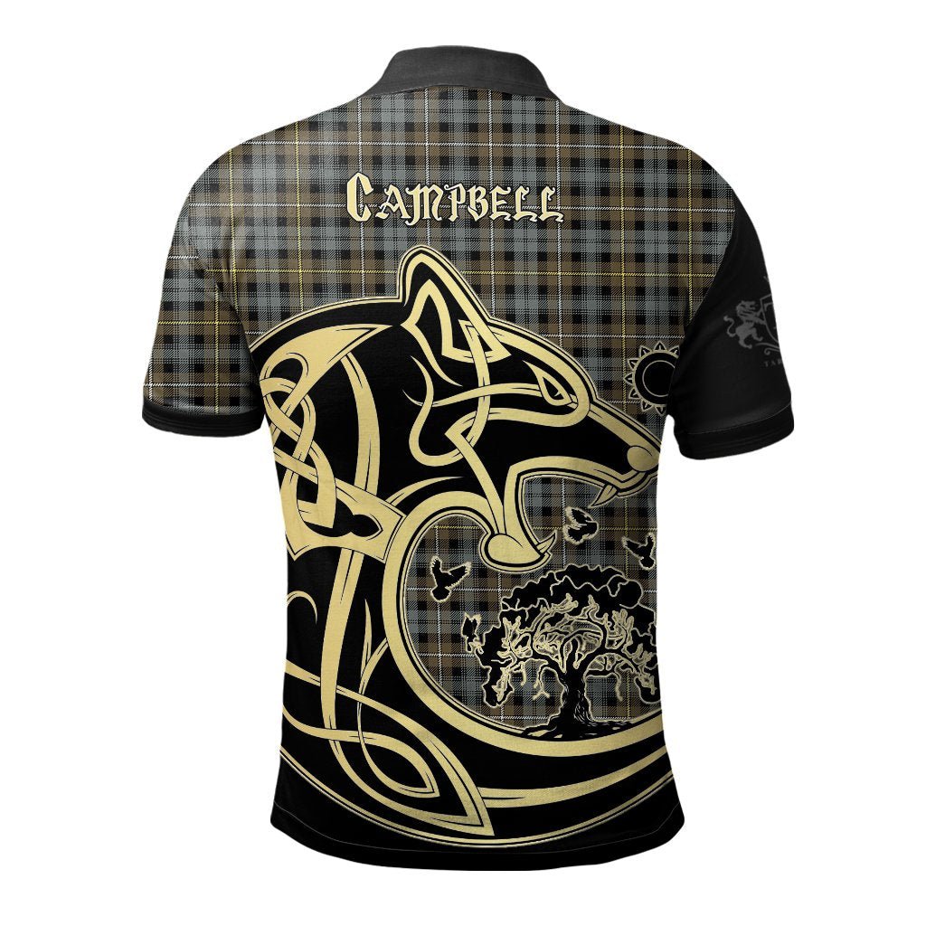 Clan Campbell Argyll Weathered Tartan Polo Shirt Viking Wolf YF98 Campbell Argyll Weathered Tartan Tartan Polo   