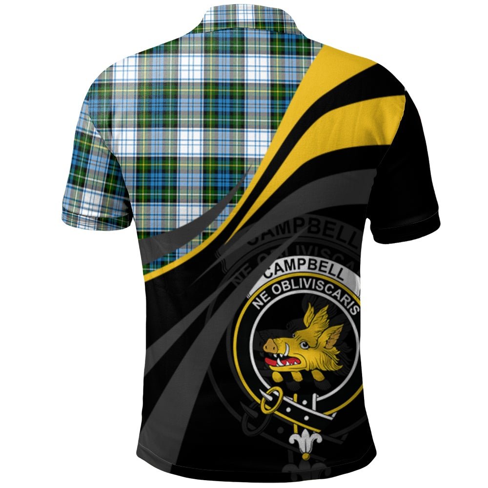 Clan Campbell Dress 01 Tartan Polo Shirt - Royal Coat Of Arms Style UX96 Campbell Dress 01 Tartan Tartan Polo   