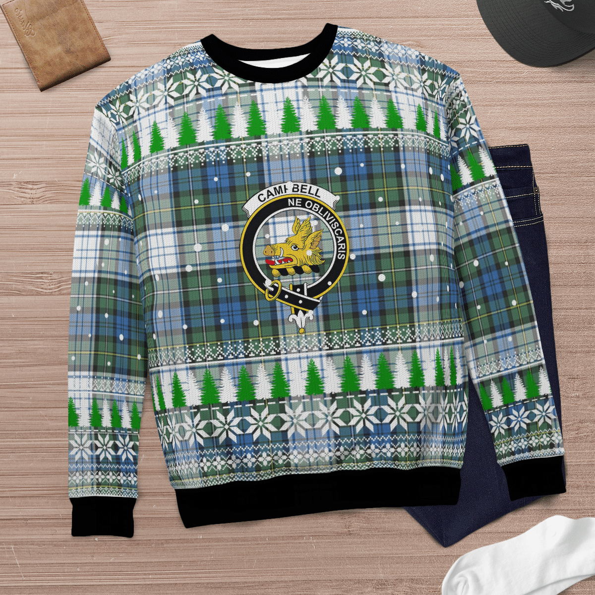 Clan Campbell Dress Ancient Crest Tartan Christmas Ugly Sweater OC62 Campbell Dress Ancient Crest Tartan Tartan Ugly Sweater   