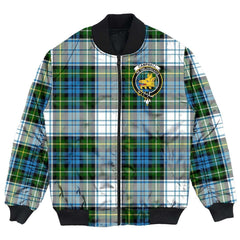 Clan Campbell Dress Ancient Tartan Crest Bomber Jacket MW37 Campbell Dress Ancient Tartan Tartan Bomber Jacket   