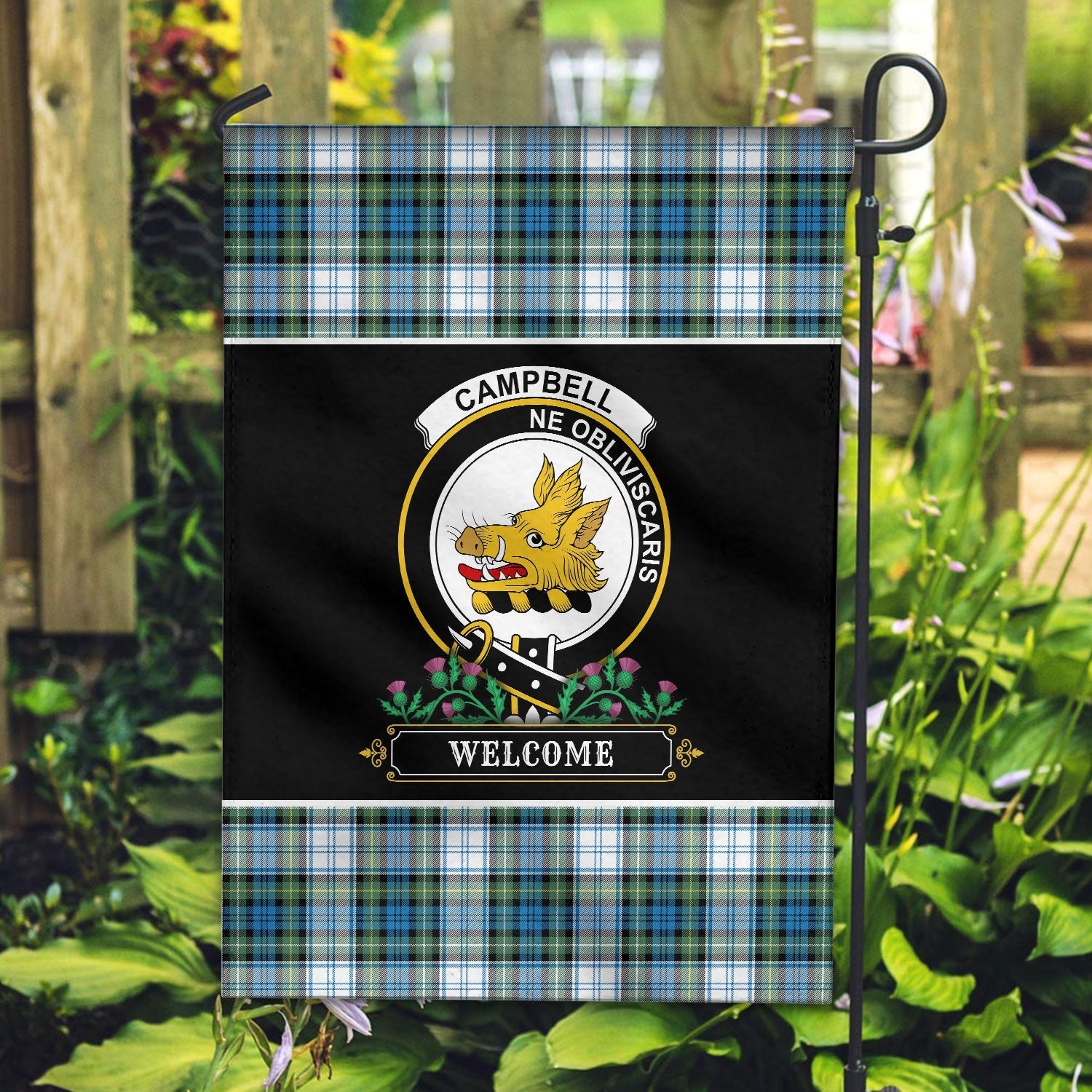 Clan Campbell Dress Ancient Tartan Crest Garden Flag  - Welcome  JW21 Clan Campbell Tartan Today   