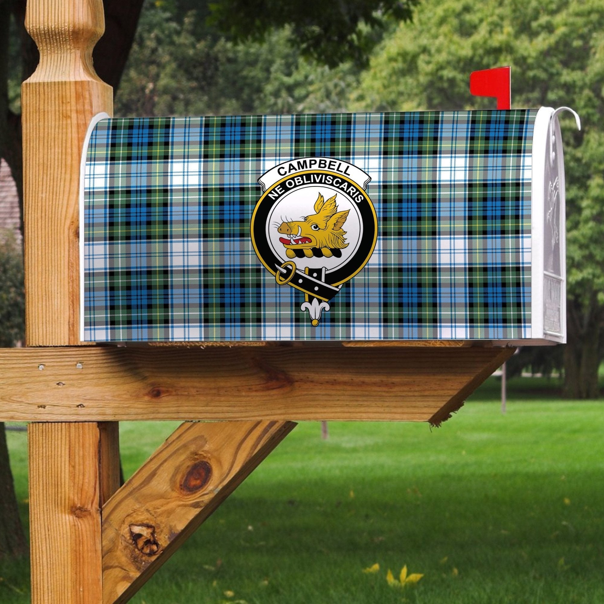 Clan Campbell Dress Ancient Tartan Crest Mailbox XY75 Clan Campbell Tartan Today   