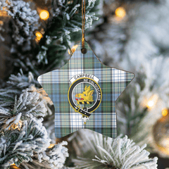 Clan Campbell Dress Ancient Tartan Crest Star Ceramic Ornament ZY56 Campbell Dress Ancient Tartan Tartan Christmas   