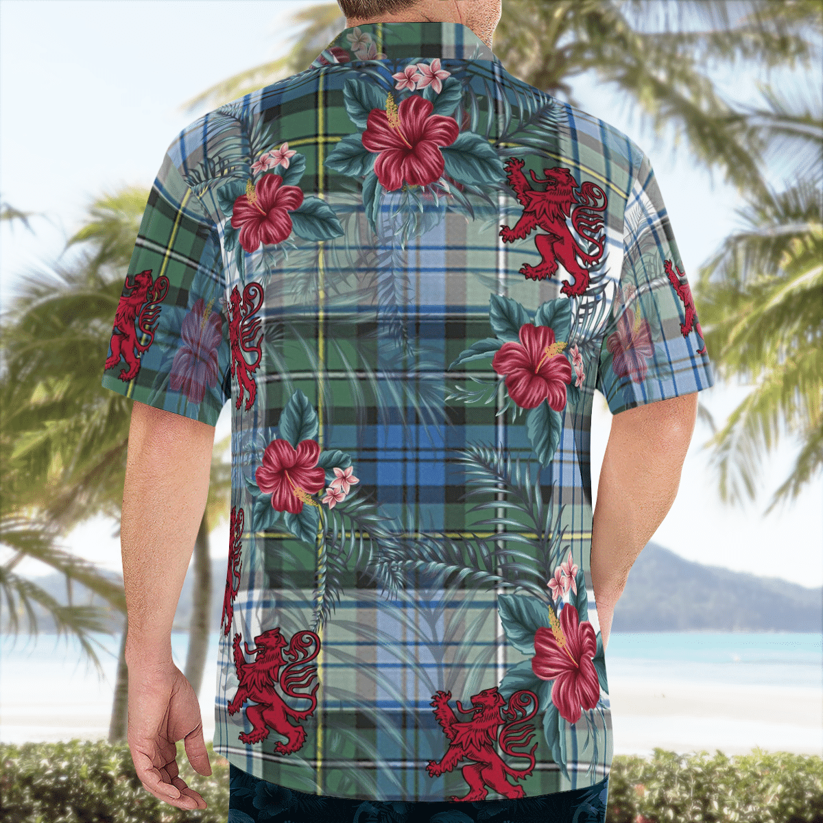 Clan Campbell Dress Ancient Tartan Scottish Lion Hawaiian Shirt OE95 Campbell Dress Ancient Tartan Tartan Hawaii Shirt   