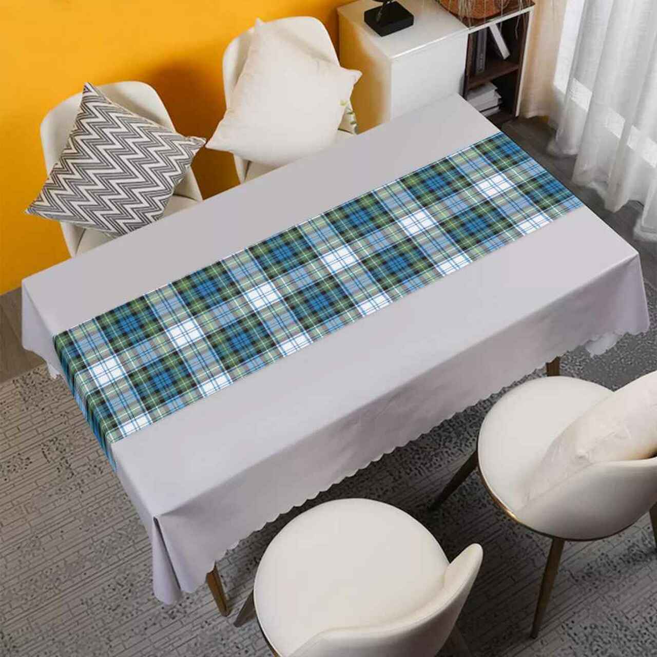 Clan Campbell Dress Ancient Tartan Table Runner Cotton FB29 Campbell Dress Ancient Tartan Tartan Table Runner   