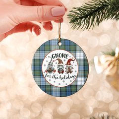 Clan Campbell Dress Ancient Tartan Tartan Crest Gnome Round Ceramic Ornament CK33 Campbell Dress Ancient Tartan Tartan Christmas   