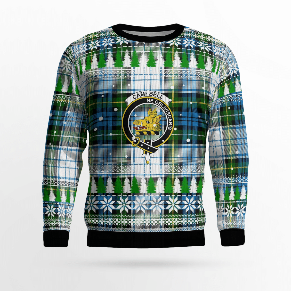 Clan Campbell Dress Crest Tartan Christmas Ugly Sweater IV45 Campbell Dress Crest Tartan Tartan Ugly Sweater   