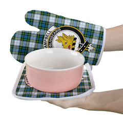 Clan Campbell Dress Tartan Crest Oven Mitt And Pot Holder (2 Oven Mitts + 1 Pot Holder) LC44 Clan Campbell Tartan Today   