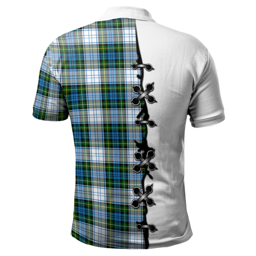 Clan Campbell Dress Tartan Polo Shirt - Lion Rampant And Celtic Thistle Style YT52 Campbell Dress Tartan Tartan Polo   