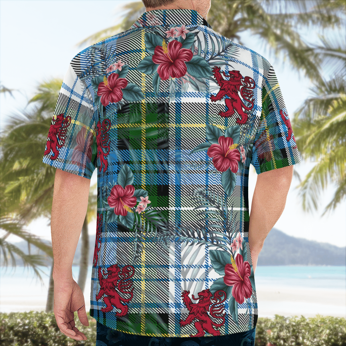 Clan Campbell Dress Tartan Scottish Lion Hawaiian Shirt ME65 Campbell Dress Tartan Tartan Hawaii Shirt   