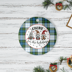 Clan Campbell Dress Tartan Tartan Crest Gnome Round Ceramic Ornament GY56 Campbell Dress Tartan Tartan Christmas   