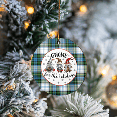 Clan Campbell Dress Tartan Tartan Crest Gnome Round Ceramic Ornament GY56 Campbell Dress Tartan Tartan Christmas   