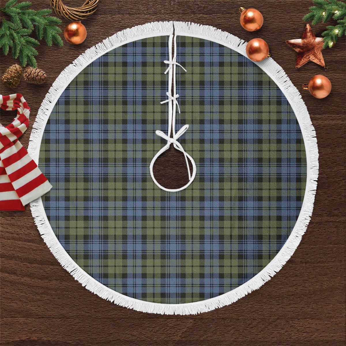 Clan Campbell Faded Tartan Christmas Tree Skirt CM10 Campbell Faded Tartan Tartan Christmas   