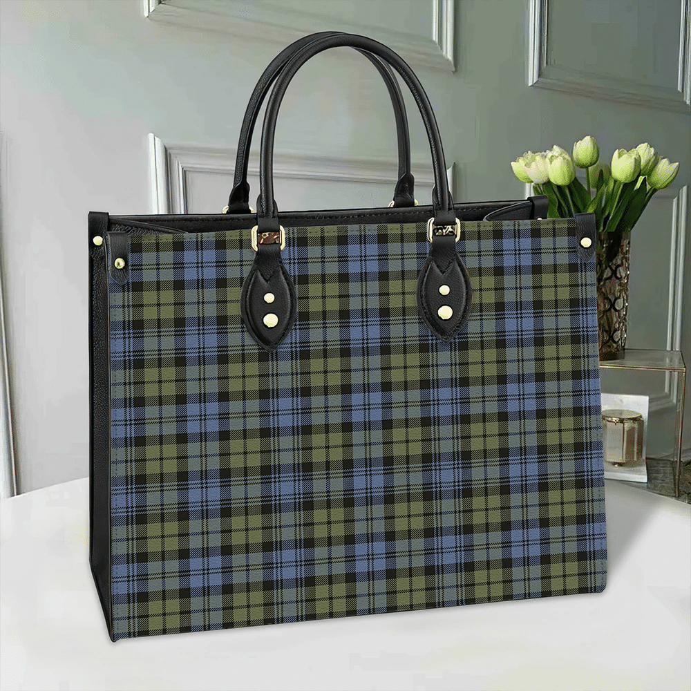 Clan Campbell Faded Tartan Leather Bag BS36 Clan Campbell Tartan Today   